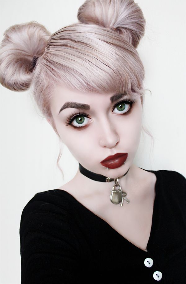 goth pigtails