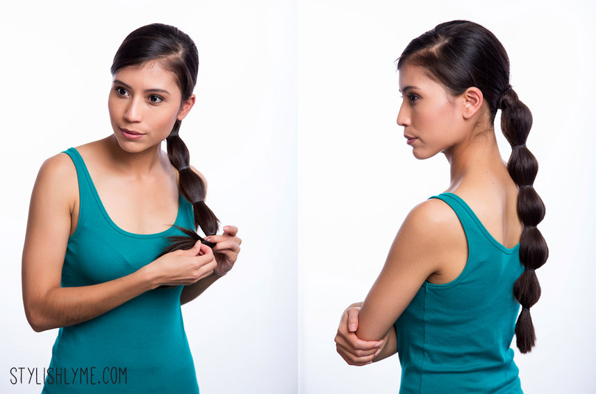 bubble ponytail hairstyle tutorial
