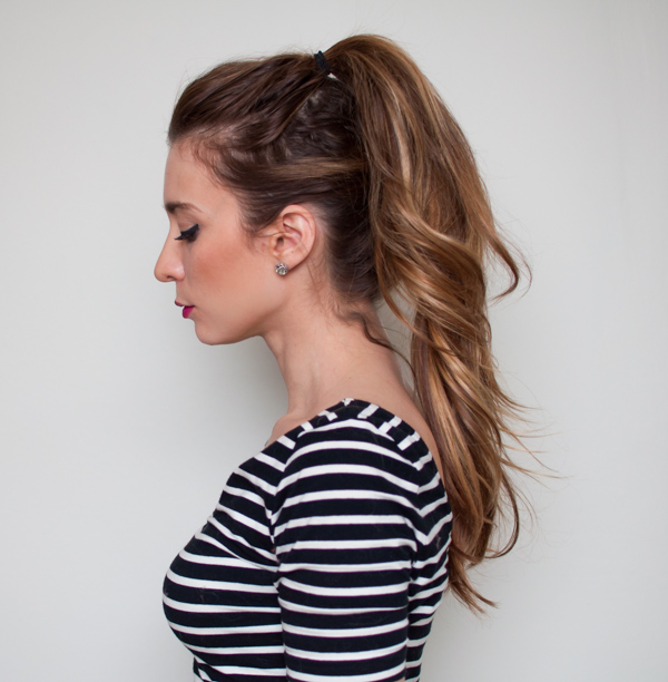 extra long diy ponytail