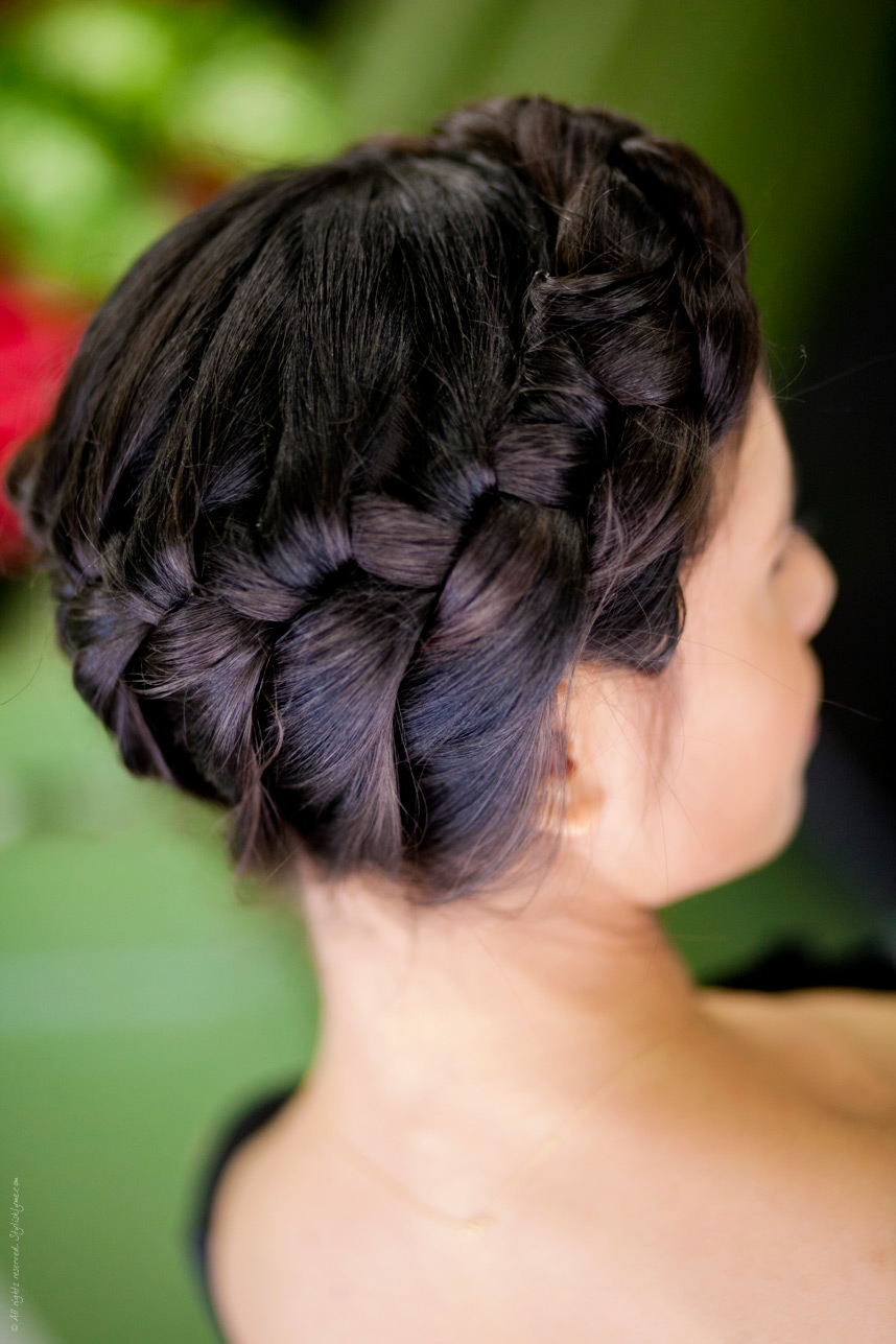 swedish hair braid long hair