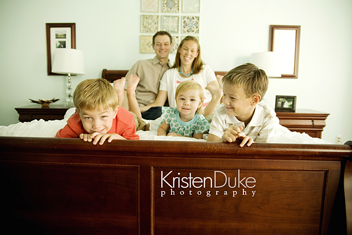 At home family photoshoot