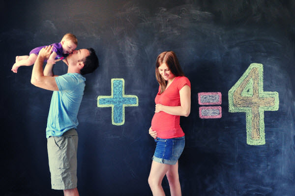 Baby family photoshoot announcement