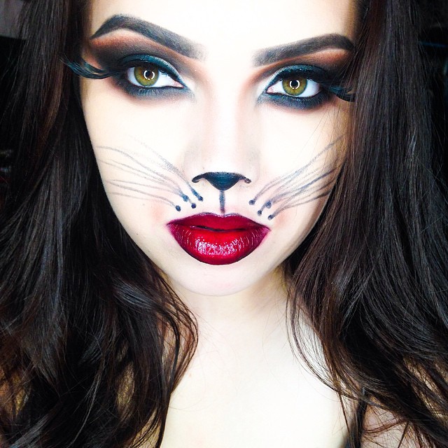 black cat makeup