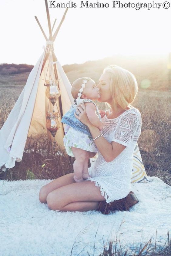 Bohemian family photoshoot