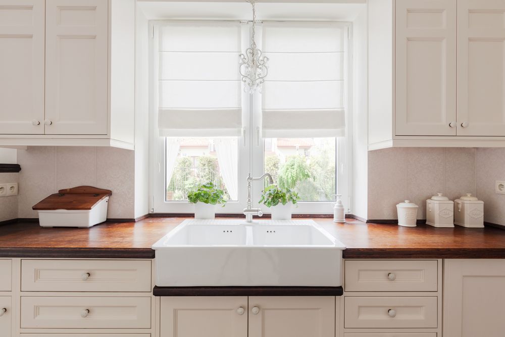 Butcher block kitchen countertops