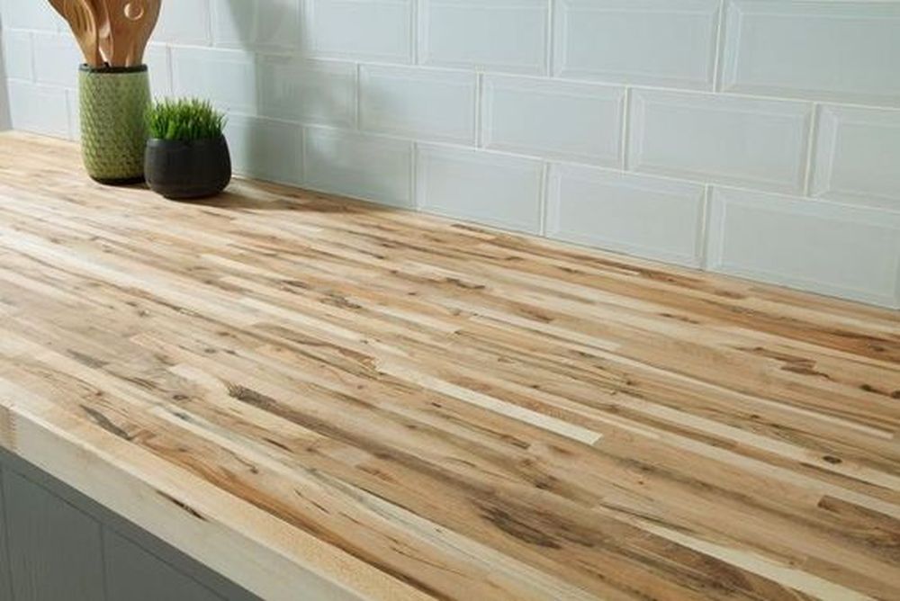Butcher block maple