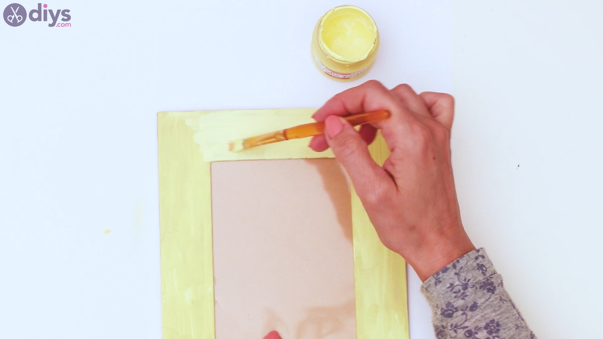 Button picture frame steps (5)