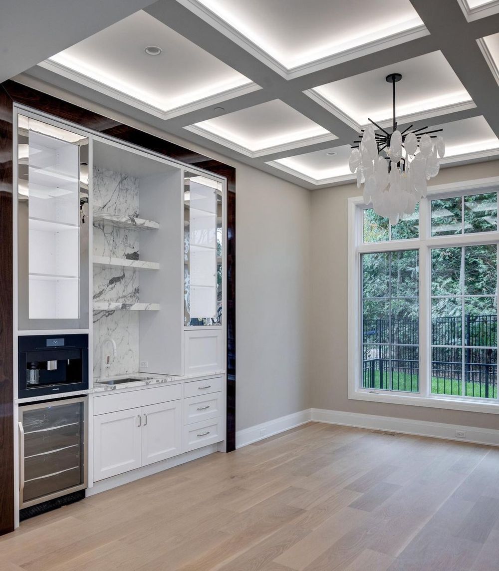 Ceiling beam ideas in the living room 