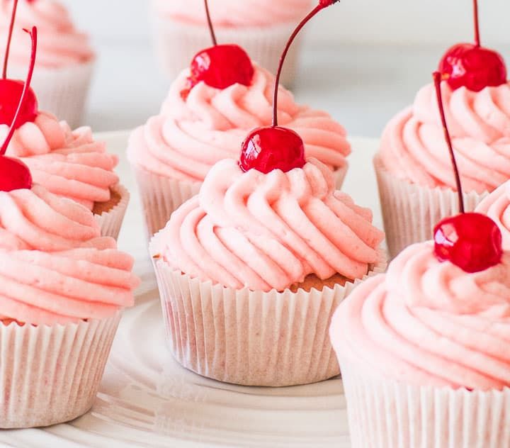 Cherry cupcakes