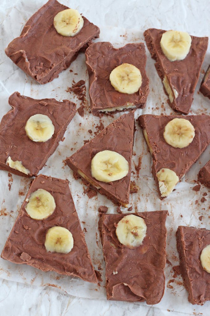 Chocolate banana frozen yogurt bark 03