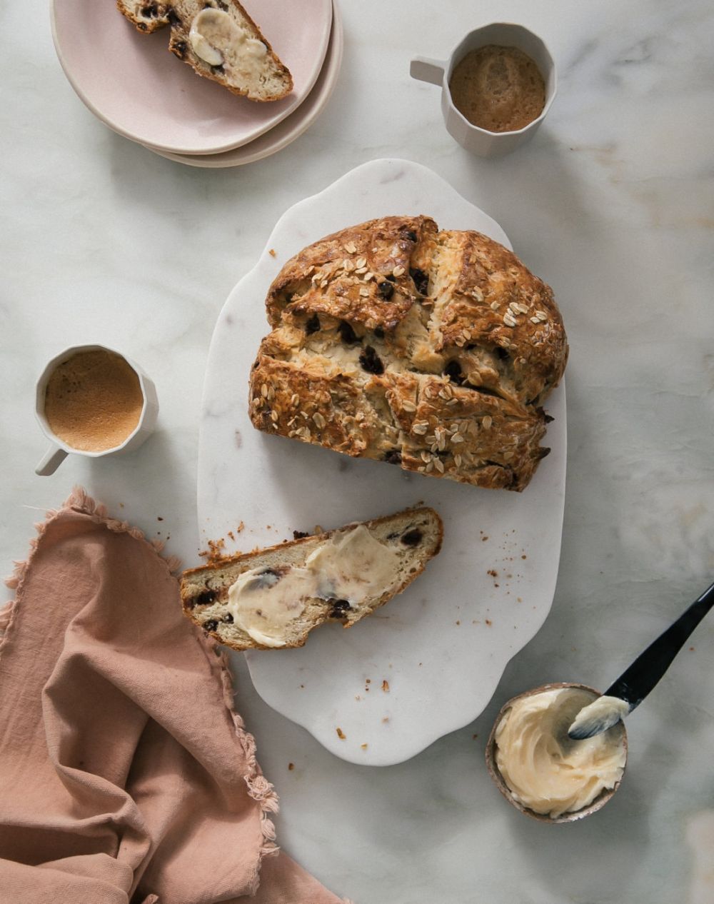 Chocolate chip irish soda bread