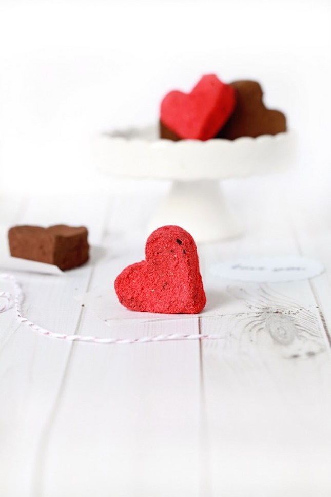 Chocolate strawberry truffles