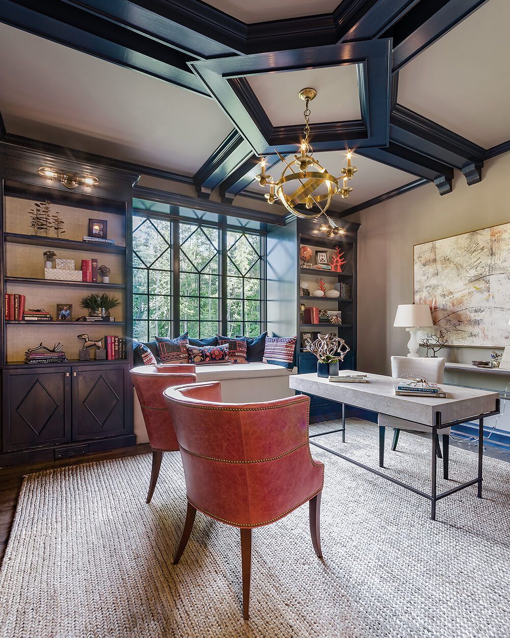 Classy ceiling beam ideas in the office