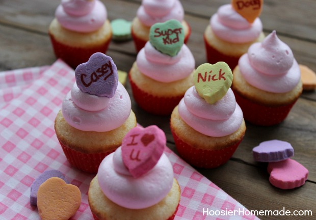 conversation-heart-cupcakes
