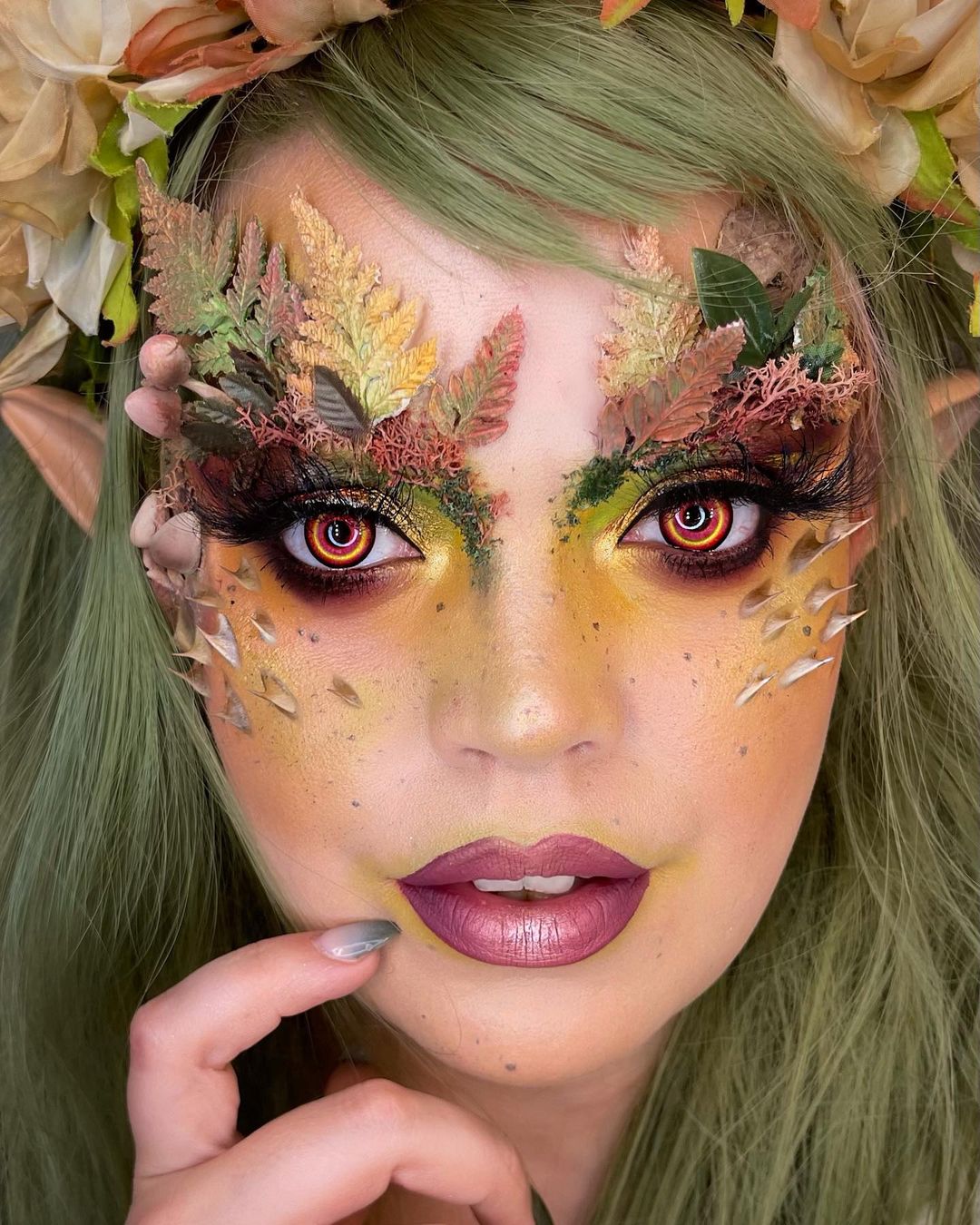 Cool halloween makeup forest spirit