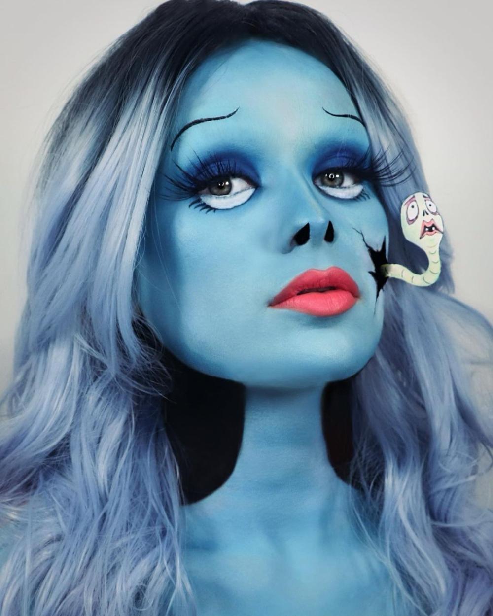 Corpse bride halloween makeup