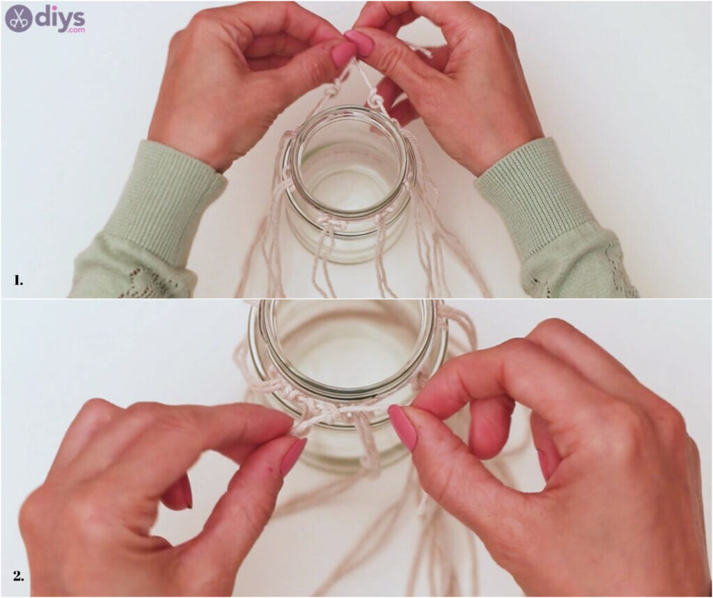 Cover the mason jar