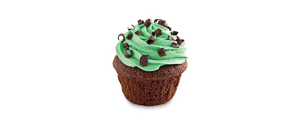 Crème de menthe cupcakes