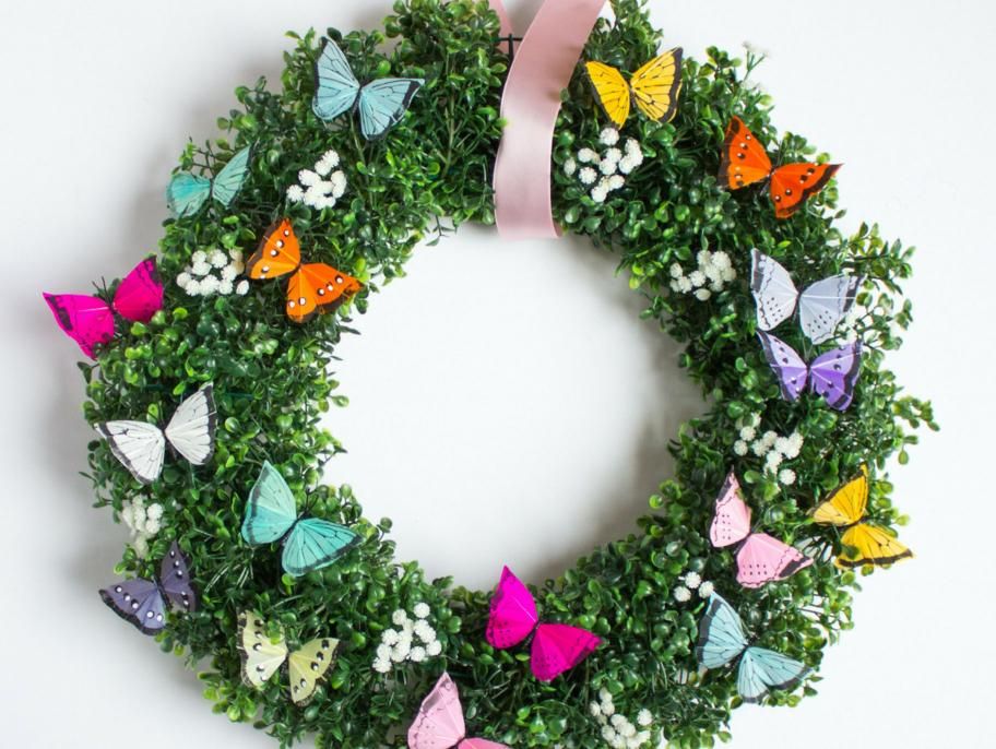 Diy butterfly wreath