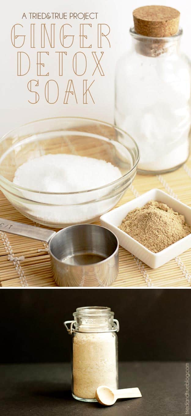 Diy detox baths ginger bath soak