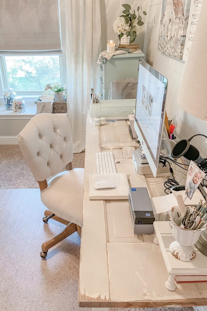 Diy door desk