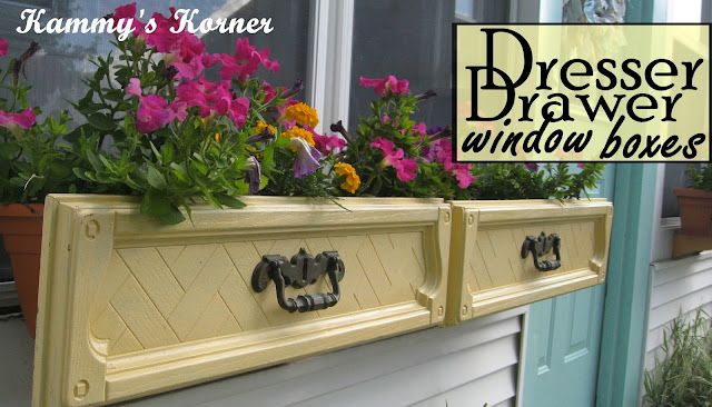 Diy dresser drawer window box