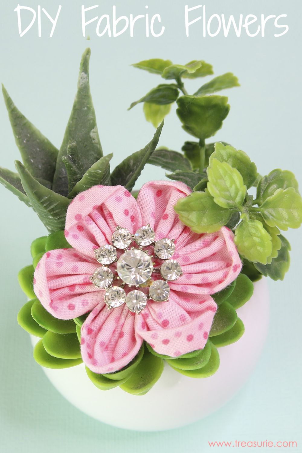 Diy fabric flower hair accessories