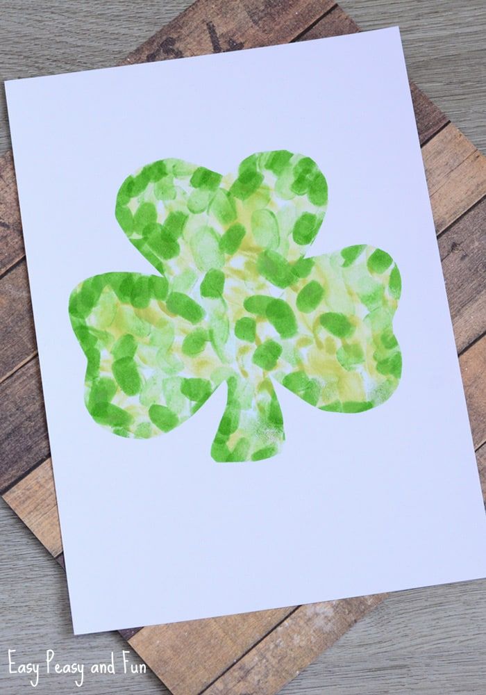 Diy fingerprint shamrocks