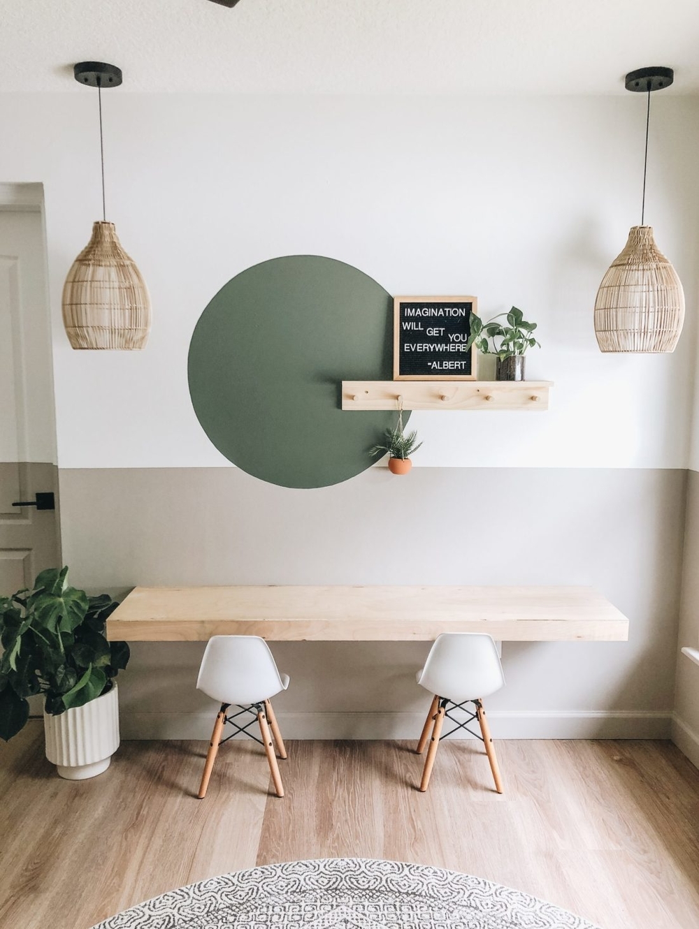 Diy floating desk