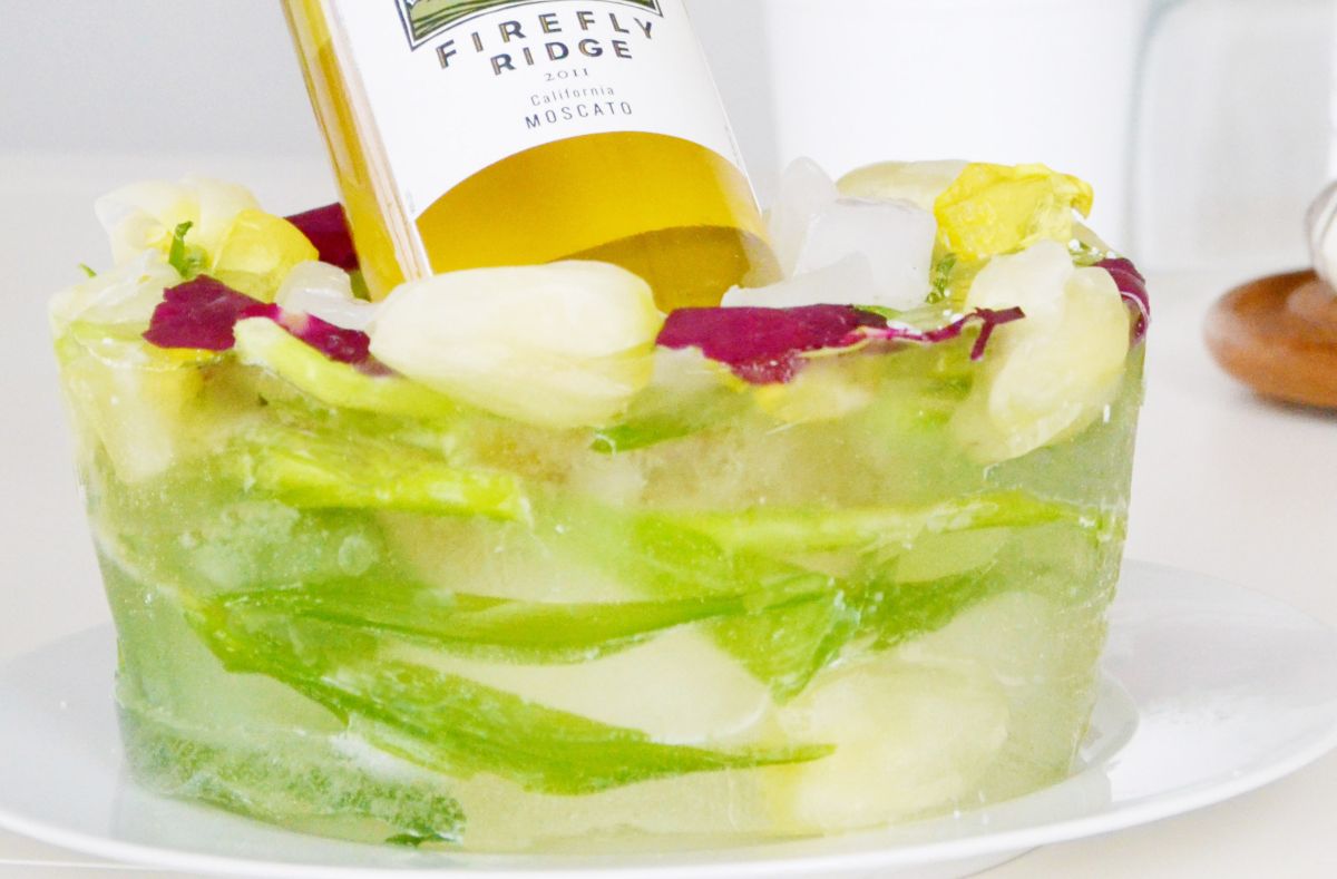 DIY Floral Ice Bowl Freezer