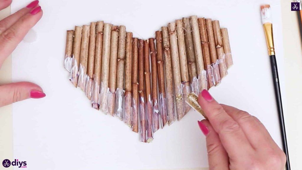 Diy hanging twig heart step 4b