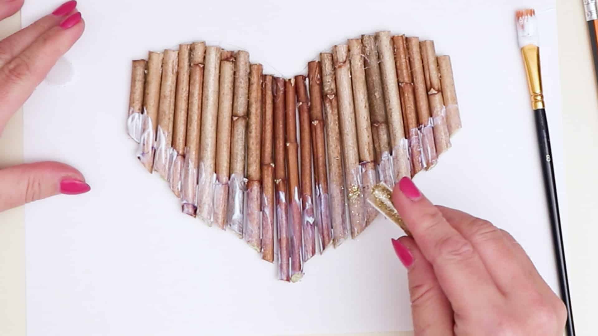 Diy hanging twig heart step 4b