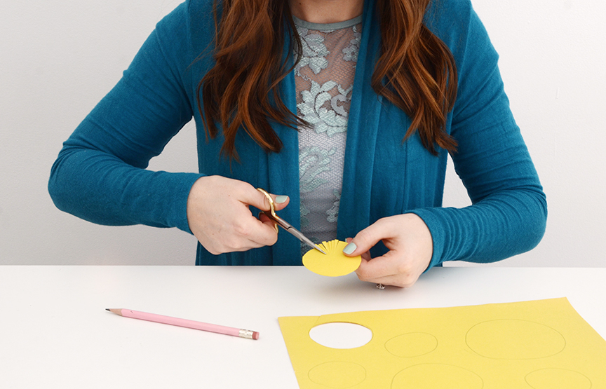 Diy paper flower step 1