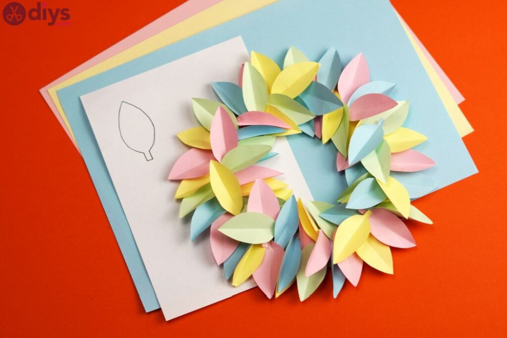 Diy paper flower wreath