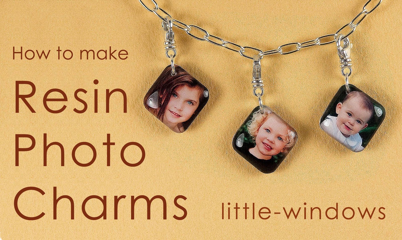 Diy resin photo charms