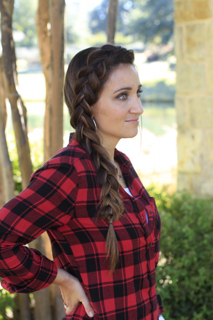 Diy side dutch braid