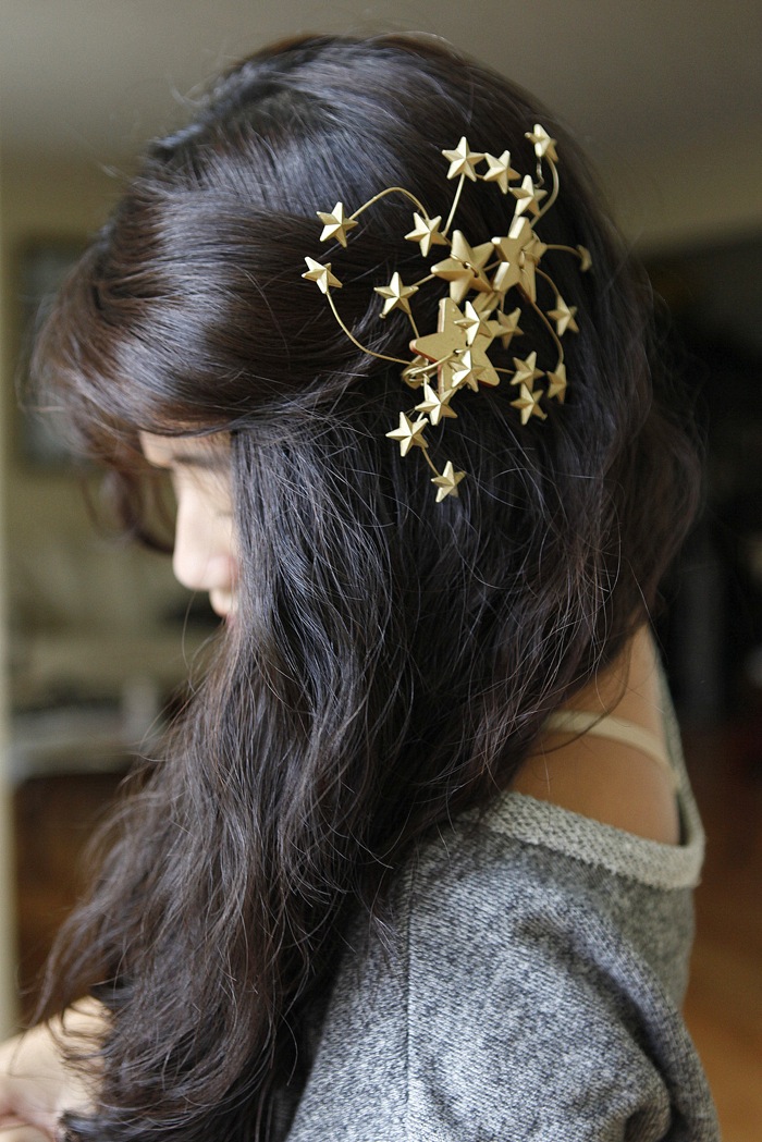 Diy star pin hairstyle