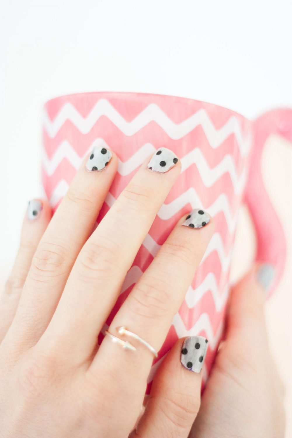 Diy washi tape nails set