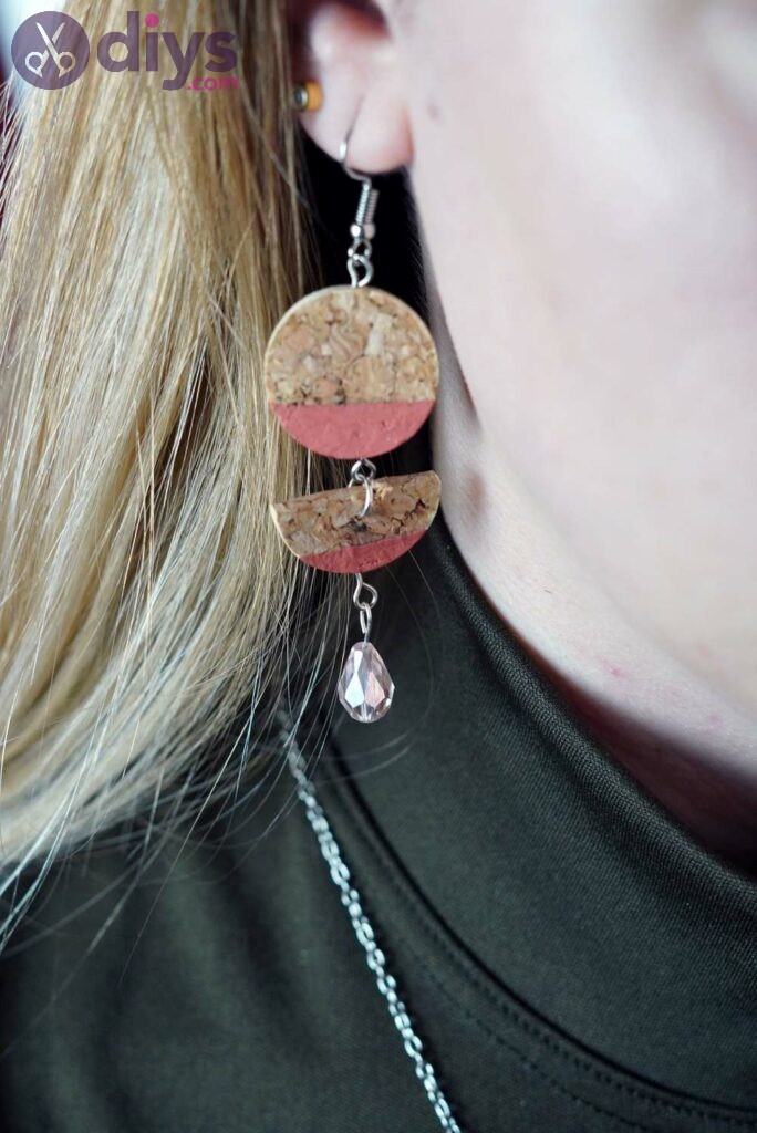 Diy wine cork earrings homemade christmas gifts 