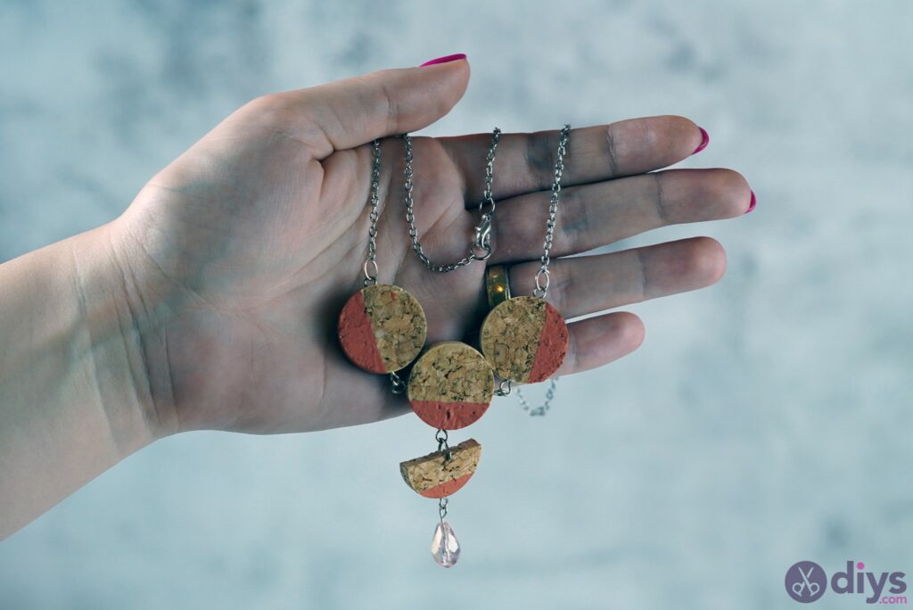 Wine cork necklace