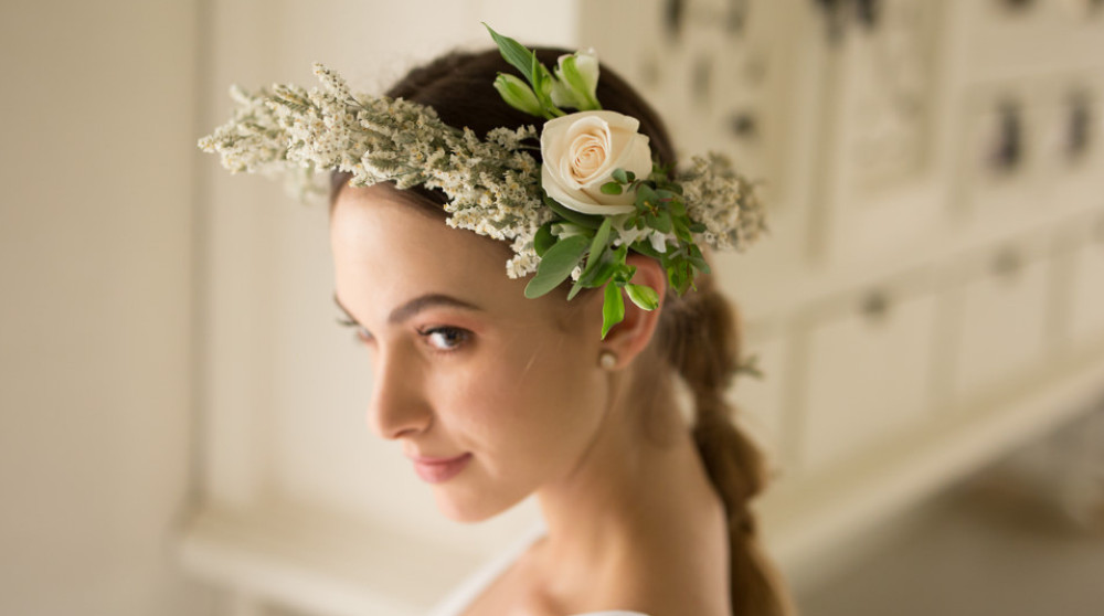 Elegant flower crown