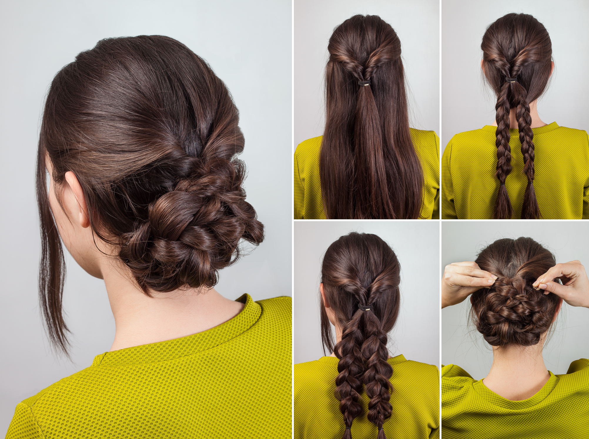 Elegant Two-Braid Updo