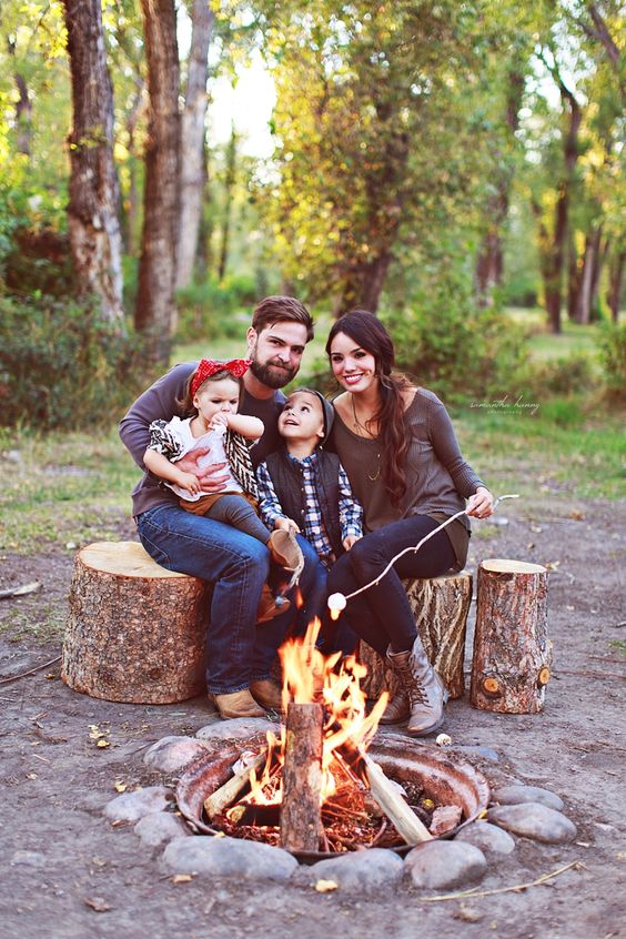 Fire camp photoshoot idea