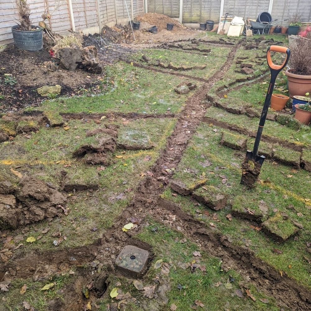 French drain in the yard