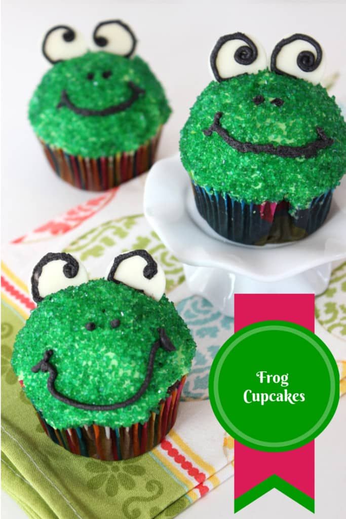 Frog cupcakes