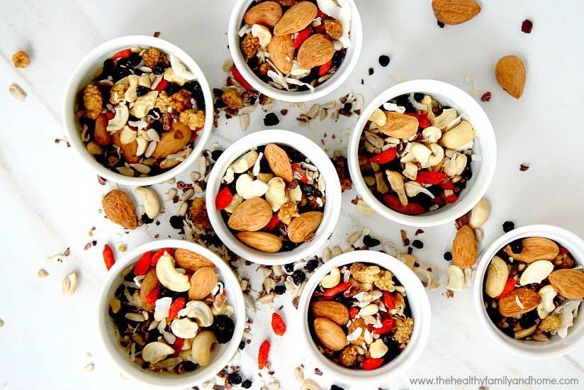 Fruit seed nut detox snack mix