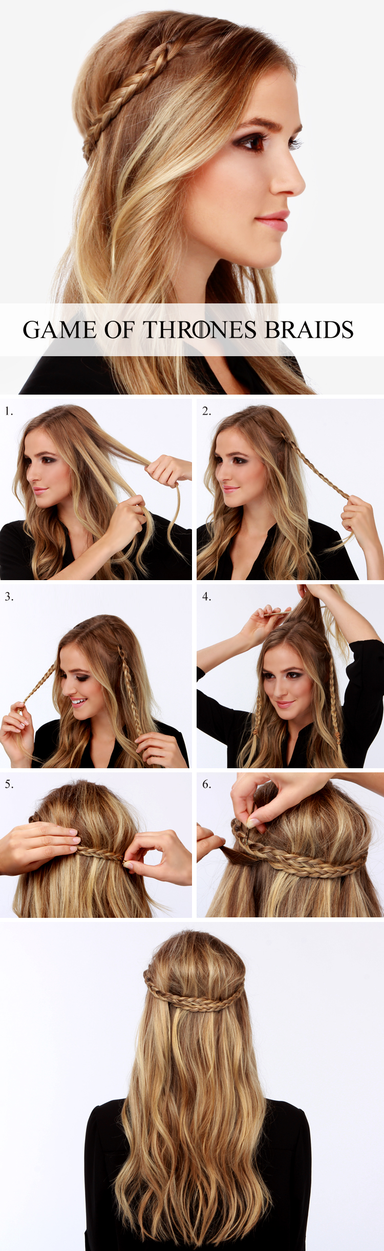 Game of thrones hair braids tutorial
