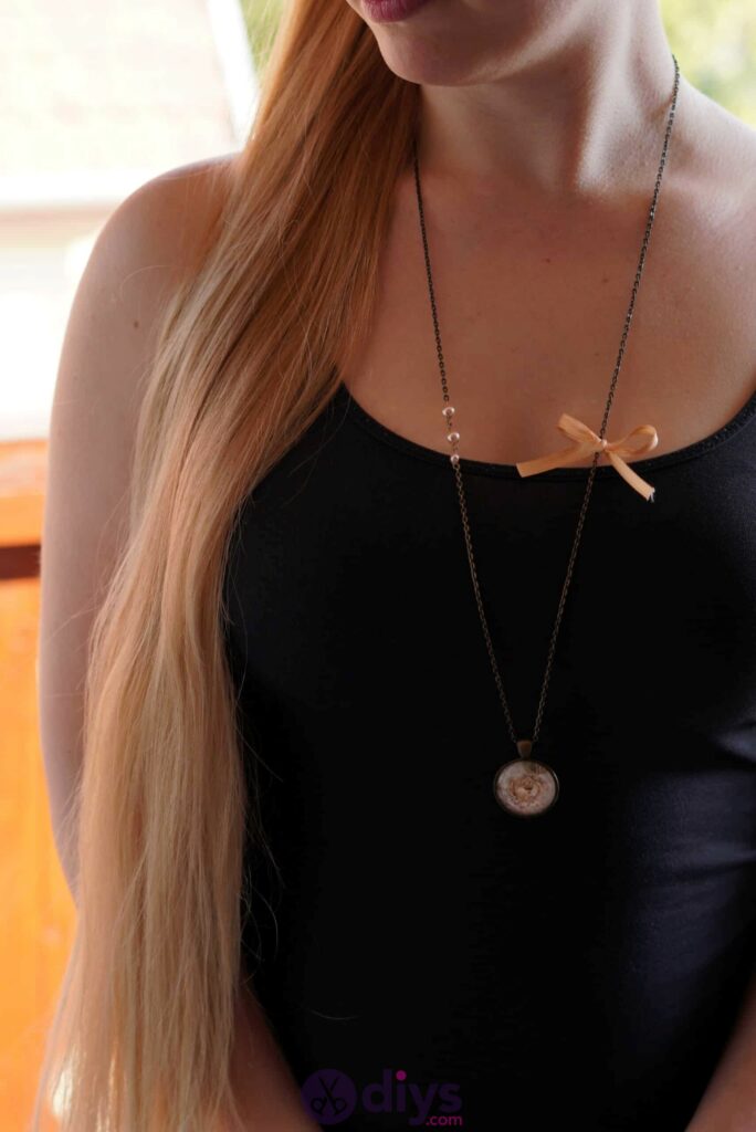 Glass lens necklace