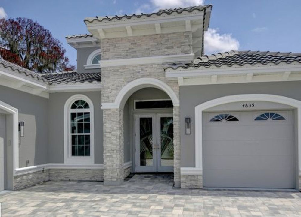 Grey stucco house colors 