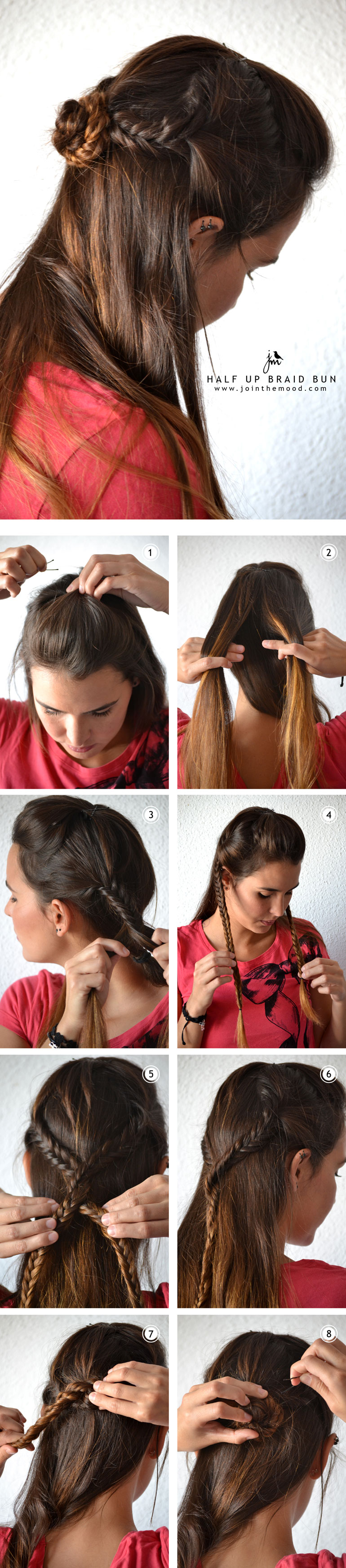 HALF-UP-BRAID-BUN